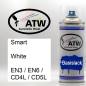 Preview: Smart, White, EN3 / EN6 / CD4L / CD5L: 400ml Sprühdose, von ATW Autoteile West.